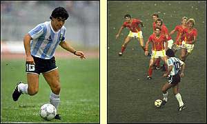 Maradonna playing