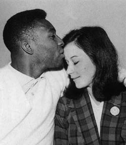 Pele and wife